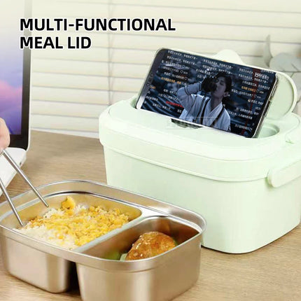 RT-505 Portable Insulated Lunch Box - No Water Wireless Heating Feature for Fresh Food Storage