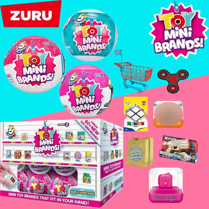 5 Surprise Mini Brands Series 1 by ZURU Mystery Real Miniature Collectible Toy Capsule Anime Figure  Slime surprise toy