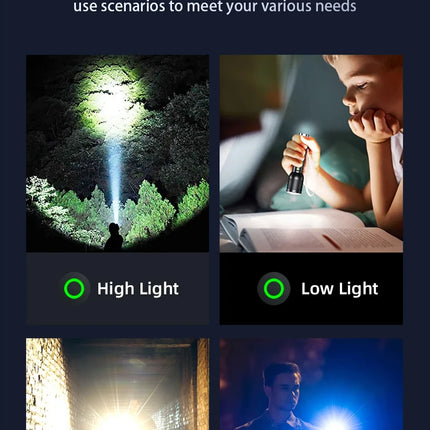 2025 New Philips SFL8168 3200 Lumen LED Flashlight 1000m Portable Powerful Bright Flashlights Camping Lamp for Outdoor Hiking