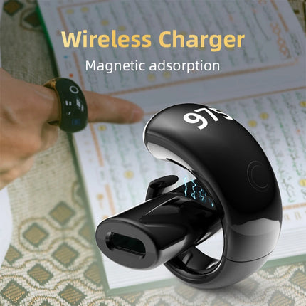 Tasbih For Zikr Smart Ring Clock Adjustable Waterproof Prayer Reminder Smart Tasbih Tally Counter Ring Digital Counter