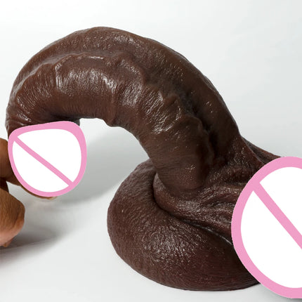 9.4 Inch Realistic Dildo Silicone Dildos Sexy Toys for Woman Men Vagina Anal Massage Silicone Layer Dildo With Suction Cup