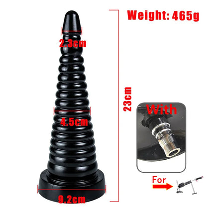 3XLR Sex Machine Attachments Huge soft Butt Plug Large Anal Trainer Realistic Dildo adult Masturbation Toys Vac-U-Lock Connector