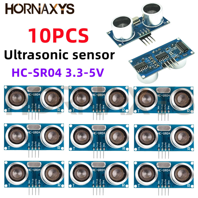 1-10PCS/Ultrasonic sensor HC-SR04 HCSR04 to world Wave Detector Ranging Module  HC SR04 Distance Sensor 3.3V-5V