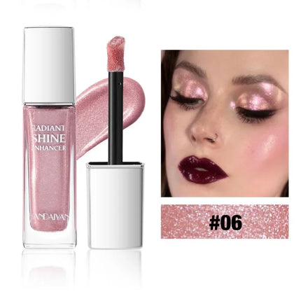  Liquid Highlighter Starlight Liquid Fine Sparkle for Face Body Long-Lasting Glow for Stage Festival & Photography Makeup