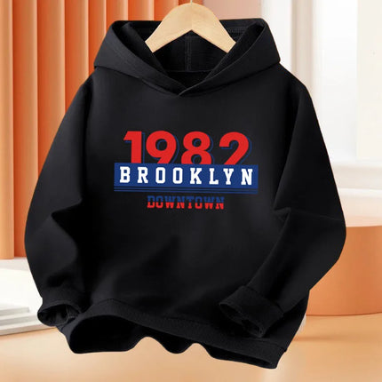 California Printing Kids Hoodie Fashion Boys Hoody Loose Sport Sweatshirts Autumn Long Sleeve Cotton Clothing