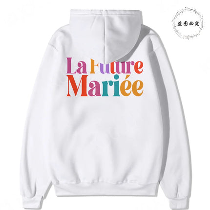 Winter Autumn Outerwears: Y2K Clothes Hooded Sweatshirts, Future Bride & Bridesmaid Picks for French Girls EVJF Single Farewell