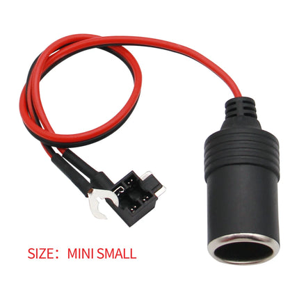 1PCS Pure Copper DC 12V Car Cigarette Lighter Charger Cable Female Socket Plug Connector Adapter Cable Fuse
