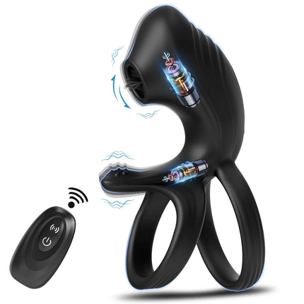 Male Sex Toy Penis Cock Ring Vibrator for Men Women G-spot Clitoral Stimulator Penis Ring for Men Dick Vibration for Couples