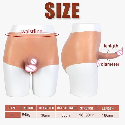 Wearable Dildo Panty Harness Strap On Dildo Adult Women Sex Toy High Elastic Silicone Large Dick Clitoris Stimulator Lesbian Toy