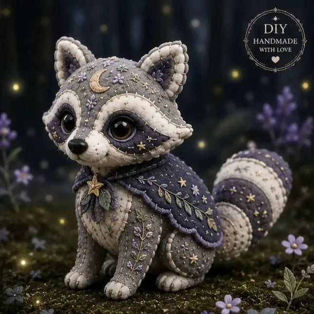 Floral Fabrics Animal Patchwork Set Material Pack Creative Design Handmade Decor Kit Home Decoration Hanging Kit