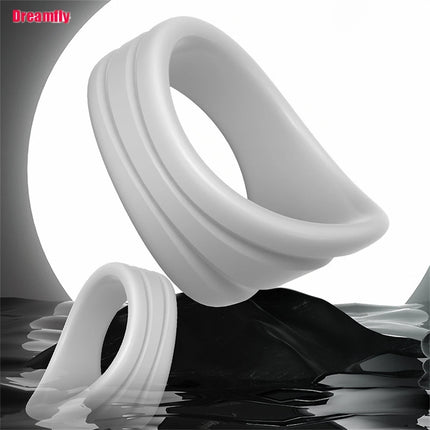 Men Cock Ring Penis Foreskin Correction Cockring Reusable Penis Sleeve Delay Ejaculation Chastity Cage Sex Toy for Men Couples