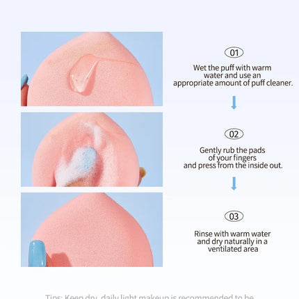 Life Girls Macaron Color Powder Puff Makeup Sponge Cushion Soft Thick for Dry Wet Use High-Coverage Base Makeup Application