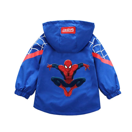 Children's Mickey Hooded Jacket 1-10 Years Autumn Boy's Windbreaker Zipper Hoodie Baby Boys Birthday Present Jacket Cosplay Coat