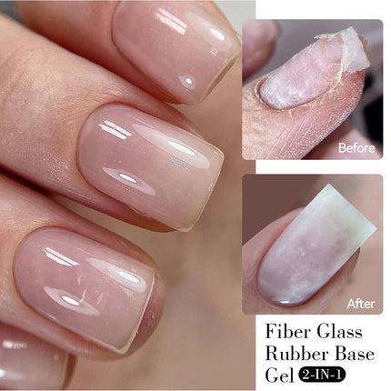 10ml Fiber Repair Base Gel for Damaged Thin Nails Founctional Nail Gel Polish Soak Off Vanish Nail Art Manicure Tool