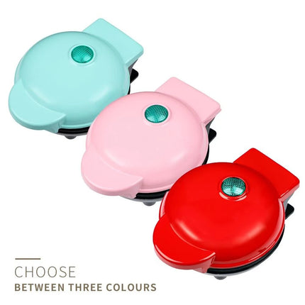Mini Waffle Maker Bubble Egg Cake Oven Breakfast Love Heart Small Waffle Maker Cooking Appliance for Children's Birthday Parties