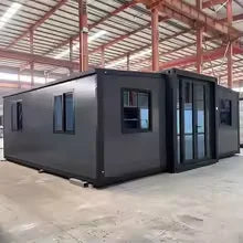 Detachable Portable Flat Pack Container Cabin Luxury Prefab Home Quick Assemble Steel Design Mobile Prefabricated House