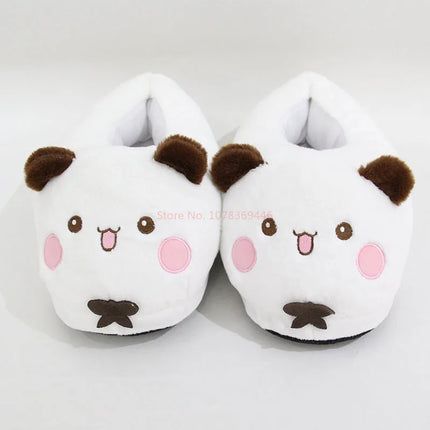 New Panda Bubu And Yier Plush Slippers Cartoon Panda Indoor Couple'S Warm Cotton Slippers Autumn And Winter Gift