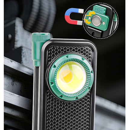 COB Work Light Flexible Hose Flashlight USB Charging Magnetic Car Repair Light with Back Clip Ideal for Working Camping Fishing
