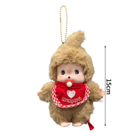 Monchhichi Plush Keychain Bag Hanging Accessories Kawaii Keychains Monkiki Doll Hanging Pendants Collection Birthday Gift モンチッチ