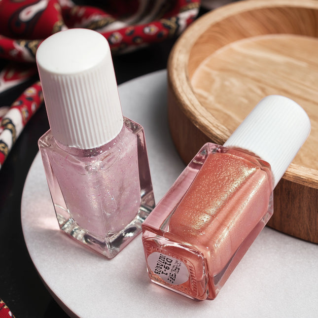 D19 Love Aurora 2-Bottle Set Nail Polish No-Bake Quick-Dry Long-Lasting Peelable Water-Based Triple Color Nail Polish