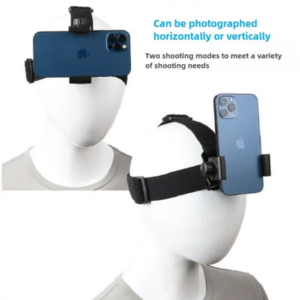 Head-Mounted Smartphone Holder First-Person View Video Outdoor Live Bracket For GoPro 10 9 8 7 6 5 4 DJI Action 2 For IPhone 13