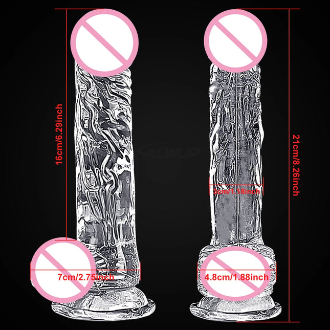 Cheap 4 Sizes Realistic Big Dildo Sex Toys For Women Anal Gay Soft Clitoris Vaginal Masturbators False Penis Dildos Sex Shop 18+