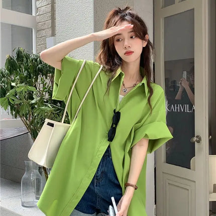 XEJ Elegant and Youthful Women's Blouses Oversize Shirts Women's Summer Clothing Spring 2022 Short-Sleeve Youth Blouses