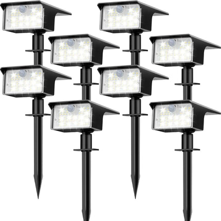 Solar Spot Lights Outdoor Motion Sensor, [62 LED]3 Modes Solar Landscape Spotlights Outdoor Waterproof,  for Yard Garden Patio