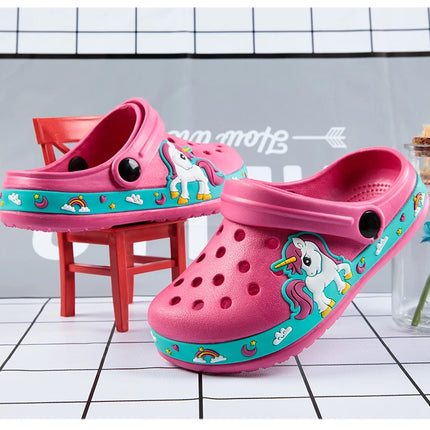 Cute New Animal Baby Boys Slippers Summer Kids Cartoon Sandals Toddler Beach Shoes Girls Cute Slides Children Slippers