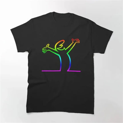 La Linea The Line Osvaldo Cavandoli TV T Shirt men Happy Fashion Women's tshirts Streetwear Tee Round Neck Casual Tops Camisetas
