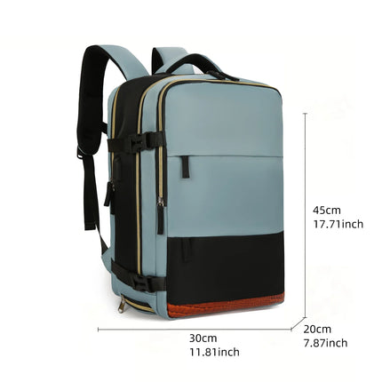 Large Capacity Travel Backpack Multifunctional Laptop Schoolbag Outdoor Sports Daypack Luggage Bag With Shoes Compartment