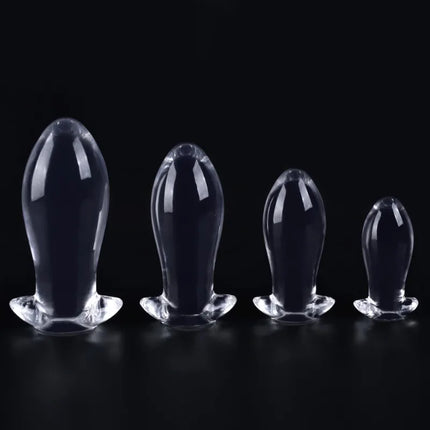 Transparent Huge Soft Anal Plug Big Butt Sex Toys for Men Women 18 Gay Masturbation Prostate Stimulation Massager Thick Expander