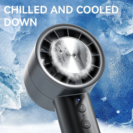 Lenovo Handheld Small Fan Refrigeration Air Conditioner Portable Silent Highspeed Led Display High Wind Power USB Charging Fan