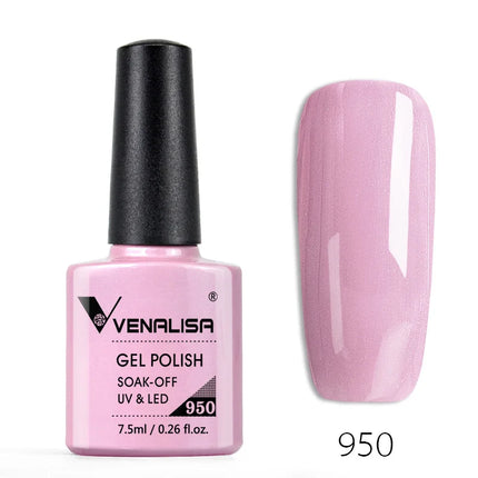 Venalisa Nail Gel Polish Semi Permanent Salon Quality TPO Free Glitter 7.5ml Soak off UV LED Nail Gel Varnish
