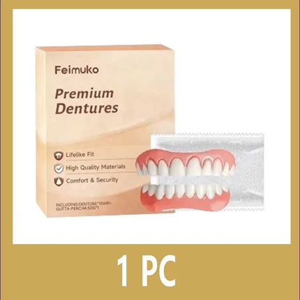 Resin Denture Set Soft Dentures False Teeth Set Comfort-Fit Denture Resin Kit Soft Denture Kit for Daily Use 2026 new