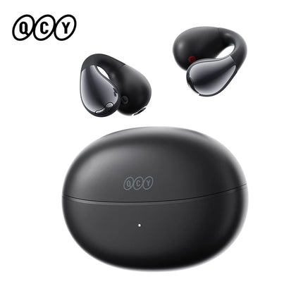 QCY Crossky C30S Open Ear Wireless Earphones Hi-Res with LDAC Ear Clip Earbuds Bluetooth 6.0 Clip On OWS Sports Headphones 40Hrs