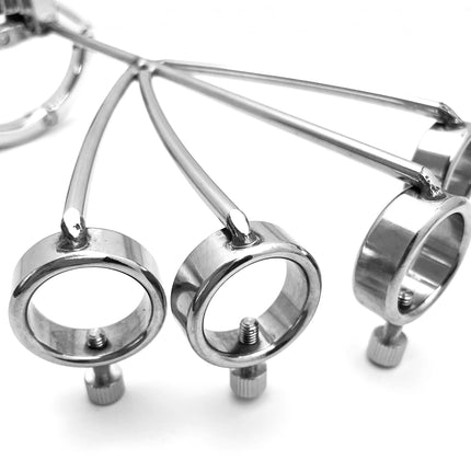 1set, Ring handcuffs, Stainless steel ring,, Screw adjustment, BDSM Bondage sex toy, adult pleasure, sexual wellness, sex toys