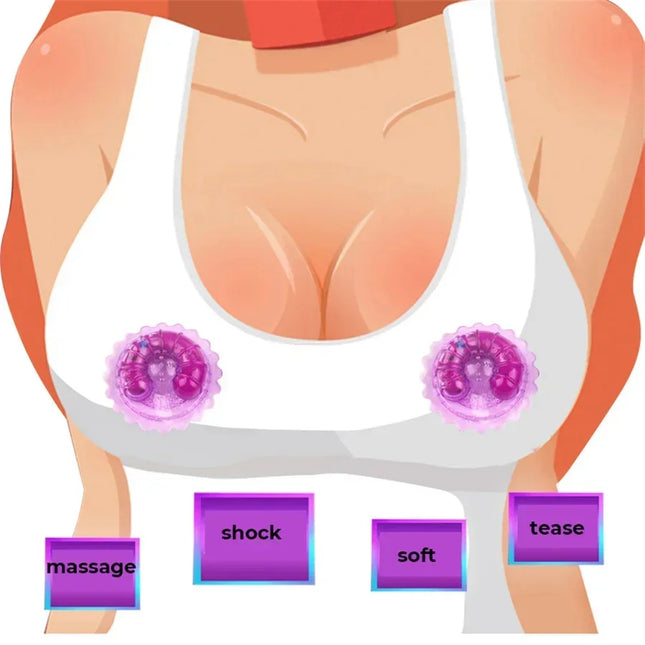 Electric Nipple Massager Breast Enlargement Vibrator Wearable Vibration Stimulator BDSM Sex Toys Female Masturbator Adult Toy