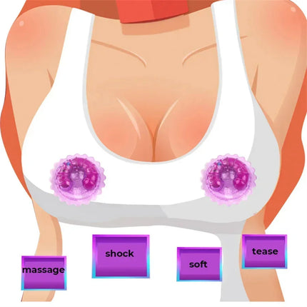 Electric Nipple Massager Breast Enlargement Vibrator Wearable Vibration Stimulator BDSM Sex Toys Female Masturbator Adult Toy