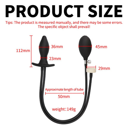 Anal Dilator Water Spray Butt Plug 3 IN 1 Inflatable Anal Plug Prostate Massager Sex Toys for Women Men Enema Cleaner