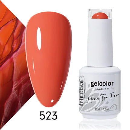 Arte Clavo Colourful Gel Nail Polish Nail Art Gel Varnishes Macaron Color Nail Semi Permanant Soak Off LED UV Gel Nail Varnishes