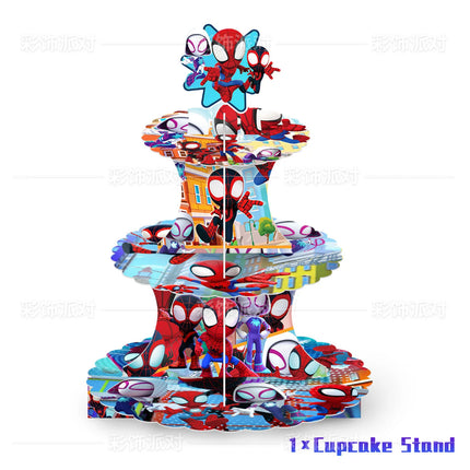 Spidey And His Amazing Friends Happy Birthday Party Decorations SpiderMan Theme Balloons Supplies Tablecloth Tableware Kids Gift
