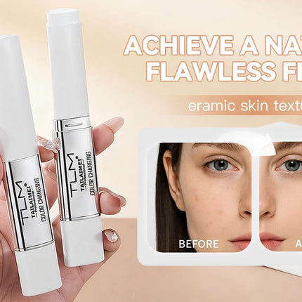 Tlm Color Changing Foundation Stick with Spf 15 Adjusting Nude, All-Day Lasting, Natural-Looking Complexion