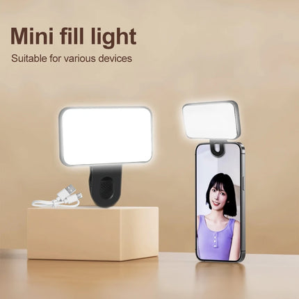 Mini Selfie Fill Light Rechargeable Portable Pocket Light 3 Modes Adjustable Brightness For Mobile Phone Computer LED Fill Light