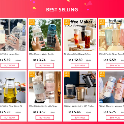 300-1000ML Glass Water Bottle Large Capacity Multi-function Creative Simple Milk Cup Portable Transparent Outdoor Sports Bottle