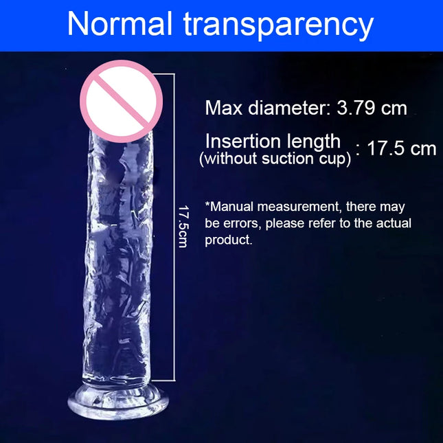 Realistic Dildo Jelly Penis Suction Cup Dildo 7 Size Female Masturbator Clitoral Stimulator Big Dick Lesbian Sex Toys For Women