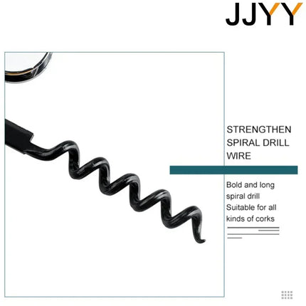 JJYY Stainless Steel Wine Opener Professional Waiters Corkscrew Beer Bottle Opener and Foil Cutter Gift for Wine Lovers