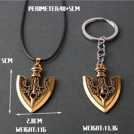 Anime JOJOS BIZARRE ADVENTURE Necklaces Kujo Jotaro Arrow Metal Pendant Chain Choker keychain Charm Gifts Jewelry collares