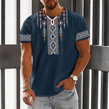 style Outdoor Street Men's Fashionable T-shirt 3D Printed Men's Fitness T-shirt Daily Casual Sports Short-sleeved Tops