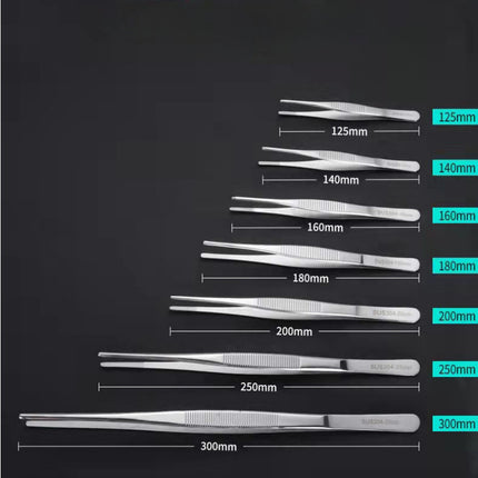Stainless Multifuctional Steel Elbow Tweezers Aquarium Clip Long Tongs Medical Tweezers Forceps Pet Feeding Tools Non-slip